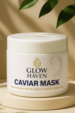 GlowHaven Caviar Hair Mask – ماسك بالكافيار لترميم وتغذية الشعر التالف