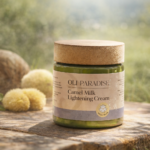 كريم لبن الإبل بالمسك الأبيض لتفتيح وترطيب البشرة 200 جم